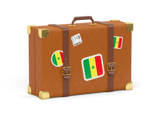 Иконка чемодана. Скачать флаг. Сенегал