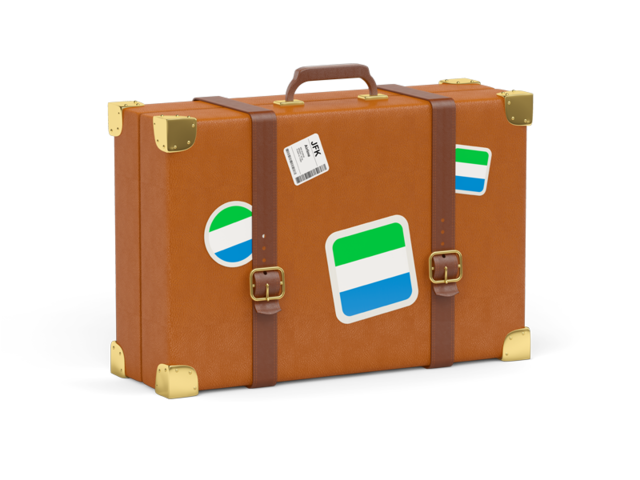 Travel suitcase icon. Download flag icon of Sierra Leone at PNG format