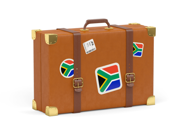 Travel suitcase icon. Download flag icon of South Africa at PNG format