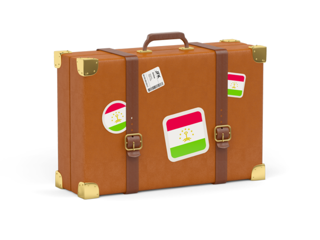 Travel suitcase icon. Download flag icon of Tajikistan at PNG format