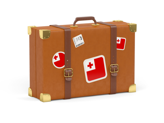 Travel suitcase icon. Download flag icon of Tonga at PNG format
