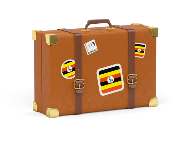 Travel suitcase icon. Download flag icon of Uganda at PNG format