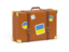 Ukraine. Travel suitcase icon. Download icon.