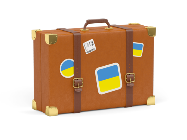 Travel suitcase icon. Download flag icon of Ukraine at PNG format