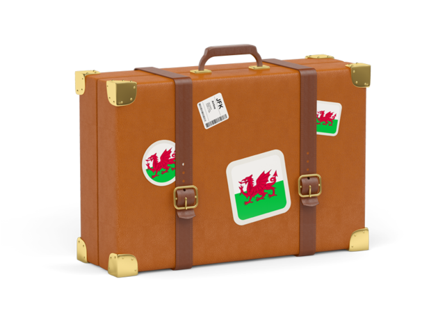 Travel suitcase icon. Download flag icon of Wales at PNG format