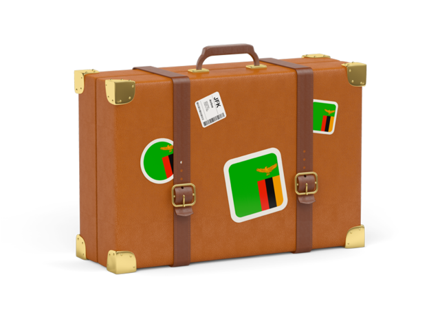 Travel suitcase icon. Download flag icon of Zambia at PNG format