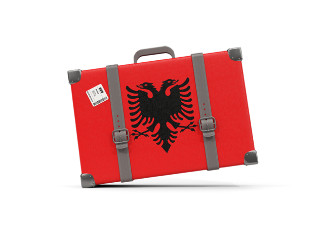 Туристическая иконка. Скачать флаг. Албания