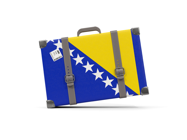 Туристическая иконка. Скачать флаг. Босния и Герцеговина