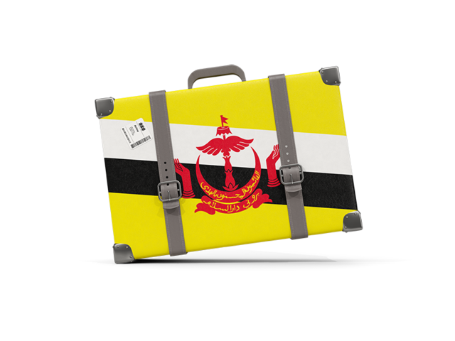 Туристическая иконка. Скачать флаг. Бруней