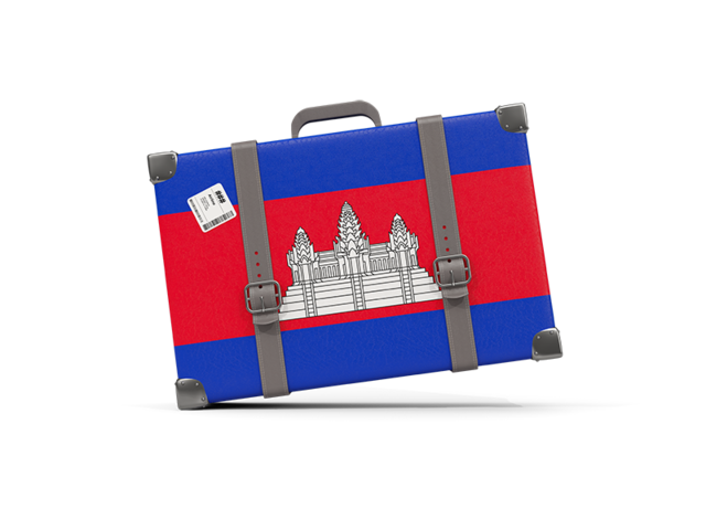 Туристическая иконка. Скачать флаг. Камбоджа