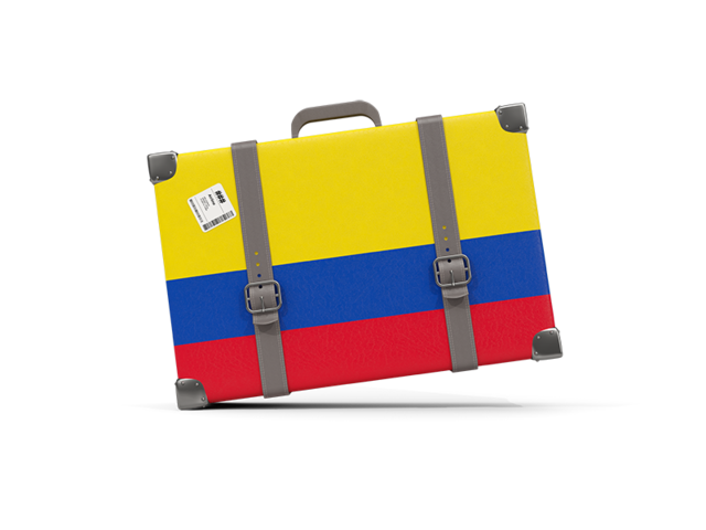 Туристическая иконка. Скачать флаг. Колумбия