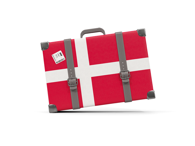 Туристическая иконка. Скачать флаг. Дания