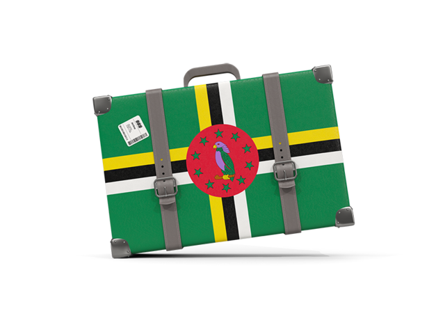 Traveling icon. Download flag icon of Dominica at PNG format