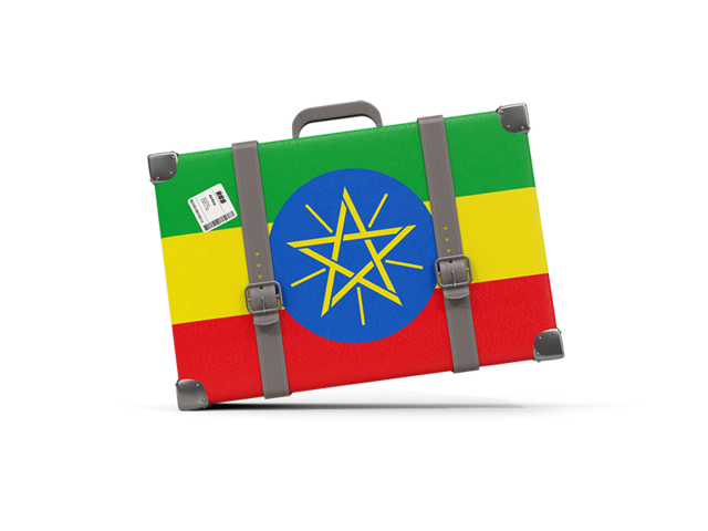 Туристическая иконка. Скачать флаг. Эфиопия