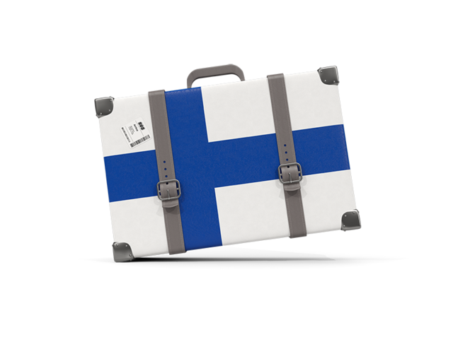 Туристическая иконка. Скачать флаг. Финляндия