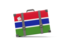 Gambia. Traveling icon. Download icon.