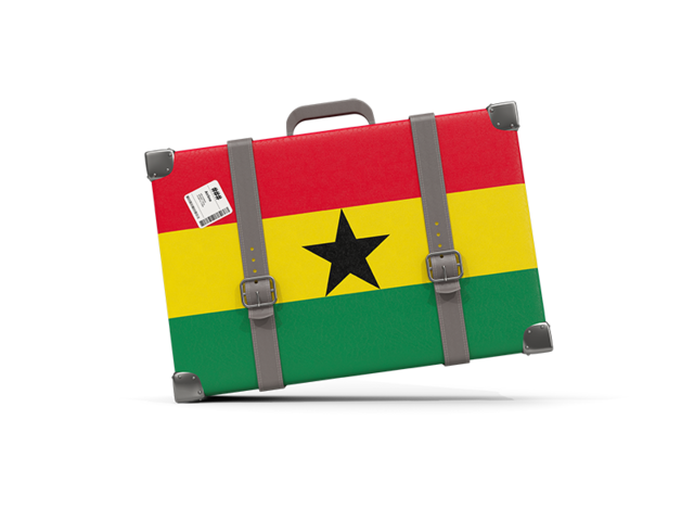 Туристическая иконка. Скачать флаг. Гана