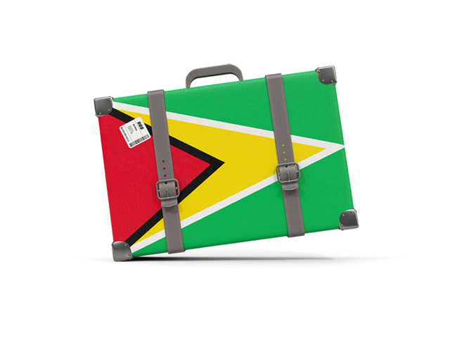 Туристическая иконка. Скачать флаг. Гайана