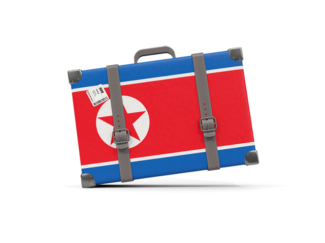 Туристическая иконка. Скачать флаг. Северная Корея