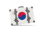 South Korea. Traveling icon. Download icon.