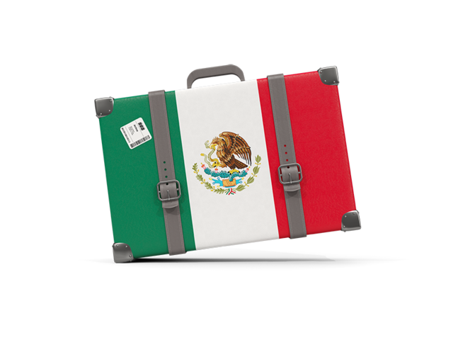Туристическая иконка. Скачать флаг. Мексика