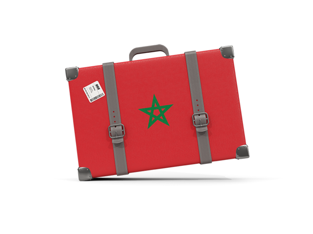 Туристическая иконка. Скачать флаг. Марокко