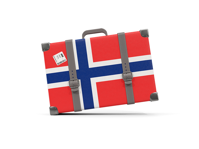 Туристическая иконка. Скачать флаг. Норвегия