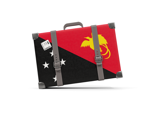 Туристическая иконка. Скачать флаг. Папуа — Новая Гвинея