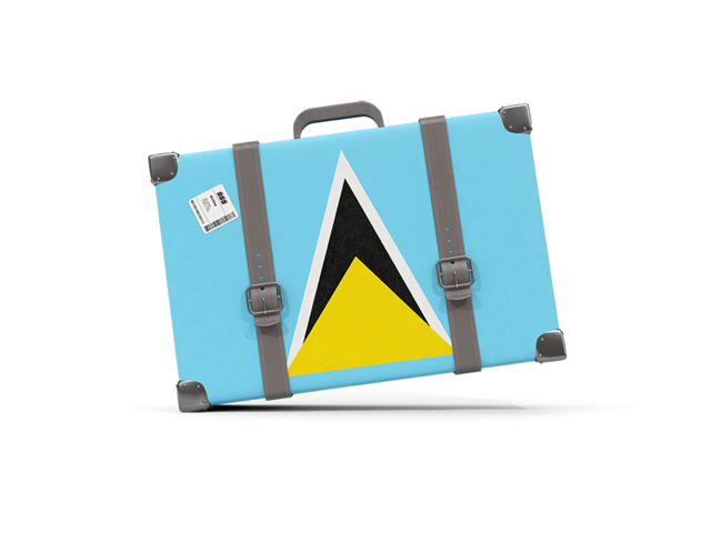 Traveling icon. Download flag icon of Saint Lucia at PNG format