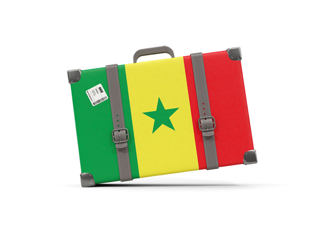 Туристическая иконка. Скачать флаг. Сенегал