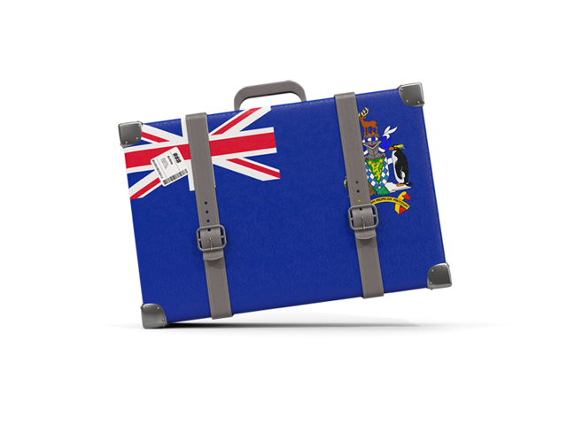 Туристическая иконка. Скачать флаг. Южная Георгия и Южные Сандвичевы острова