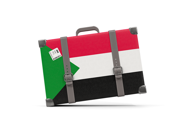 Туристическая иконка. Скачать флаг. Судан