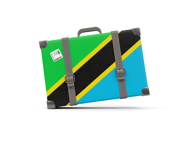Туристическая иконка. Скачать флаг. Танзания
