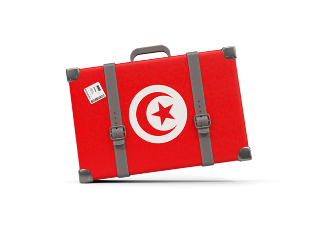 Туристическая иконка. Скачать флаг. Тунис