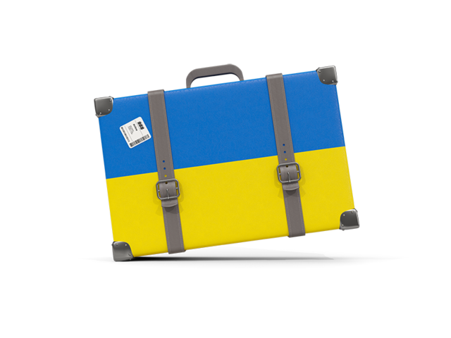 Туристическая иконка. Скачать флаг. Украина
