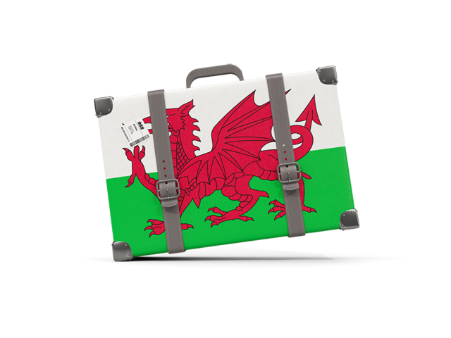 Туристическая иконка. Скачать флаг. Уэльс