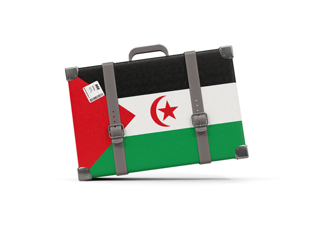 Traveling icon. Download flag icon of Western Sahara at PNG format