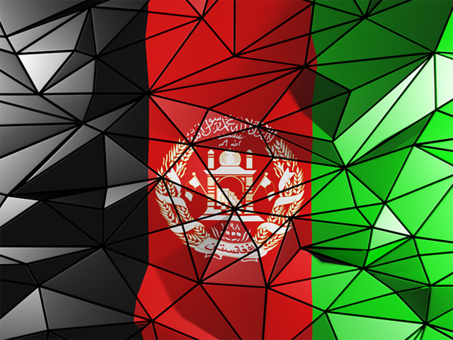 Triangle background. Download flag icon of Afghanistan at PNG format