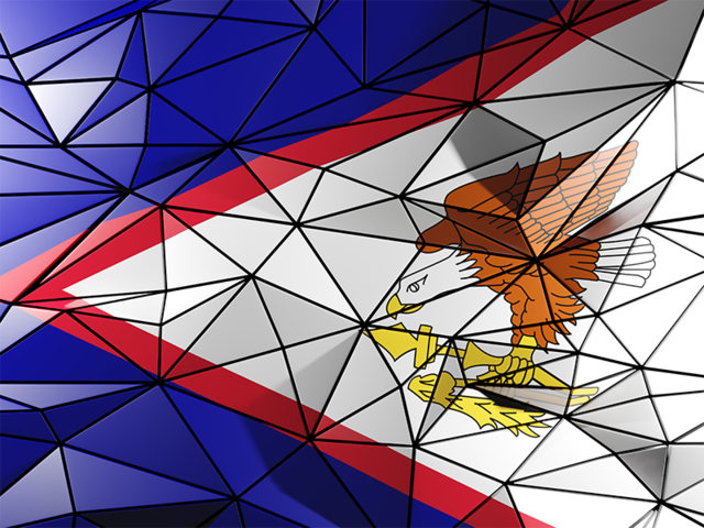 Triangle background. Download flag icon of American Samoa at PNG format