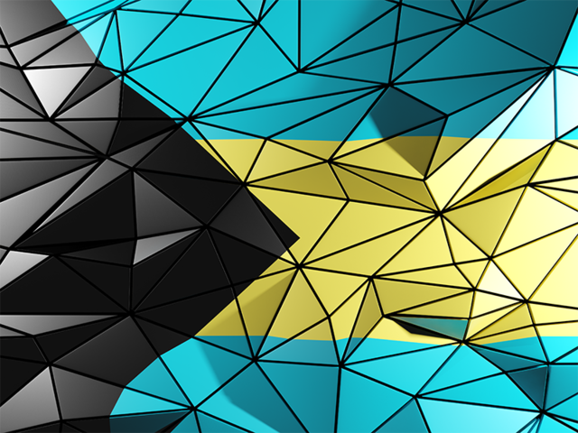 Triangle background. Download flag icon of Bahamas at PNG format