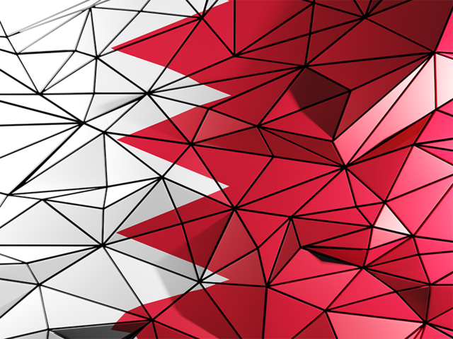 Triangle background. Download flag icon of Bahrain at PNG format
