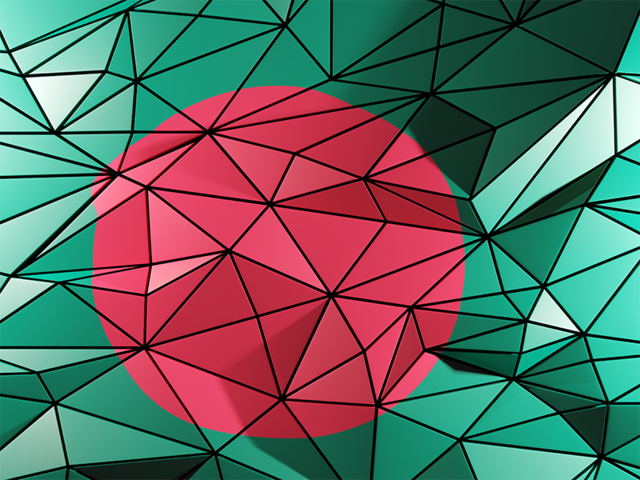 Triangle background. Download flag icon of Bangladesh at PNG format