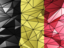 Belgium. Triangle background. Download icon.