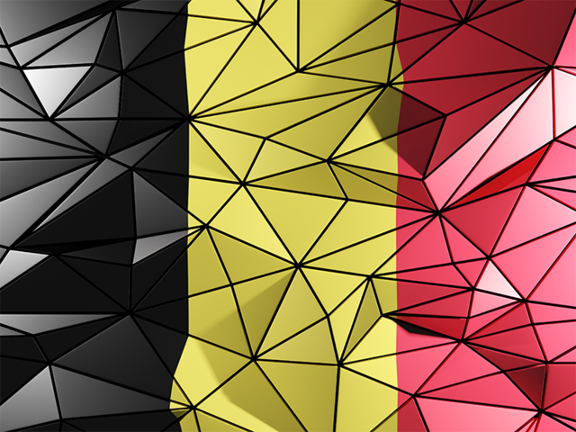 Triangle background. Download flag icon of Belgium at PNG format