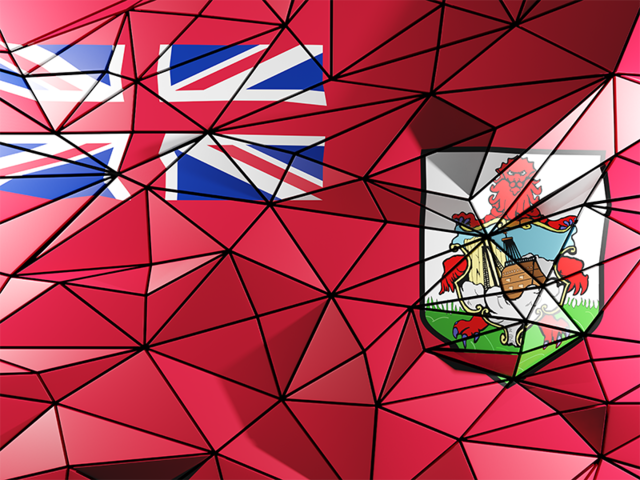 Triangle background. Download flag icon of Bermuda at PNG format
