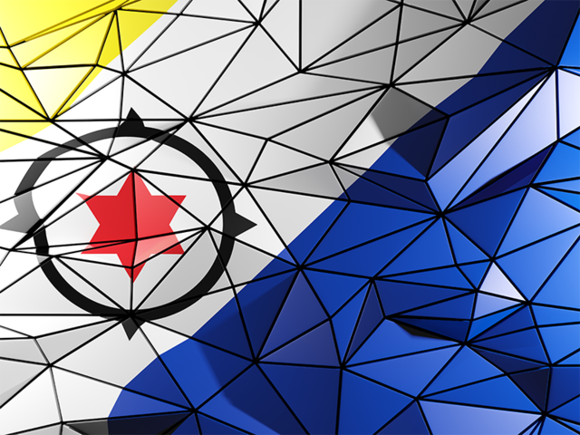 Triangle background. Download flag icon of Bonaire at PNG format