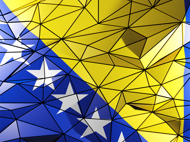 Triangle background. Download flag icon of Bosnia and Herzegovina at PNG format