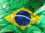 Brazil. Triangle background. Download icon.