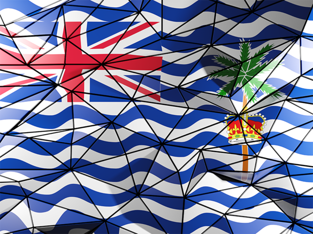 Triangle background. Download flag icon of British Indian Ocean Territory at PNG format