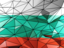 Bulgaria. Triangle background. Download icon.